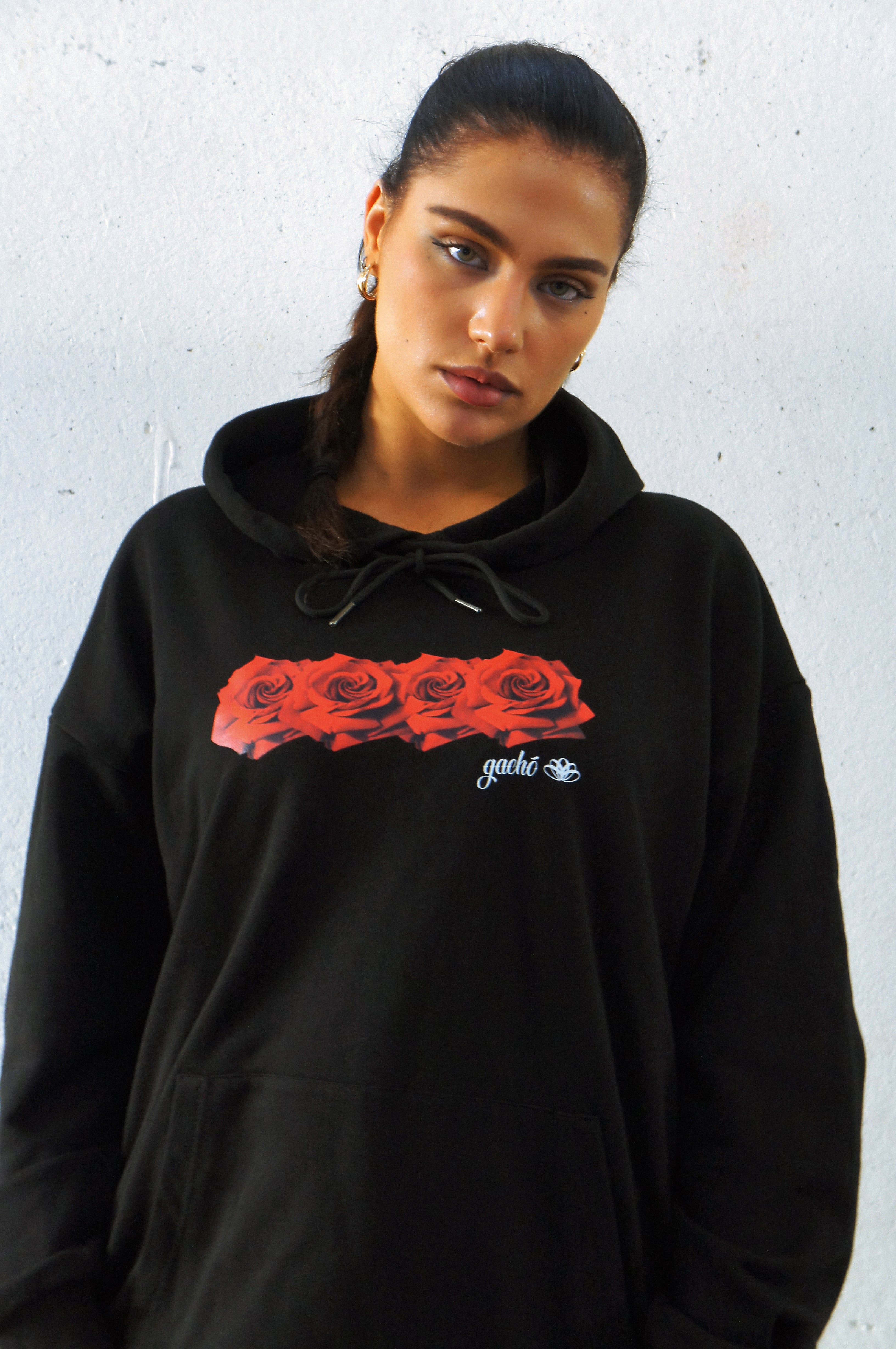 Hoodie with Roses